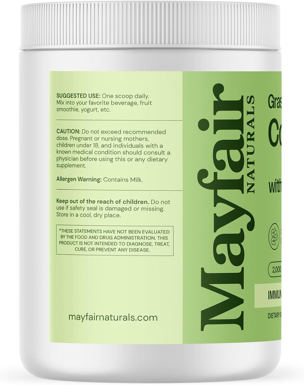 Grass-Fed Bovine Colostrum - Matcha