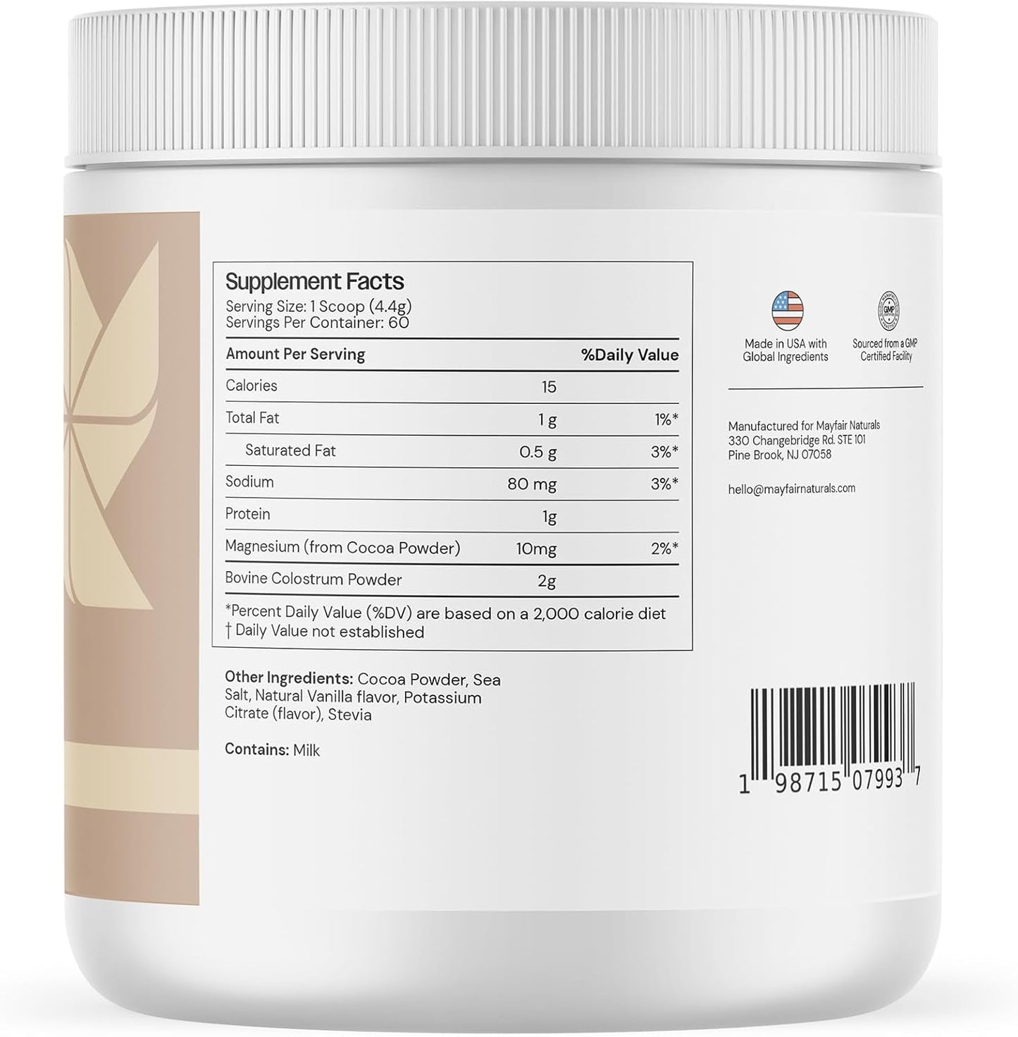 Grass-Fed Bovine Colostrum - Chocolate