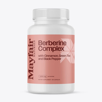 Berberine Complex Capsules - with Cinnamon, Green Tea, and Black Pepper