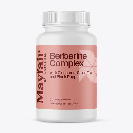 Berberine Complex Capsules - with Cinnamon, Green Tea, and Black Pepper