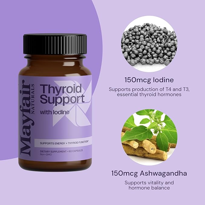 Thyroid Support with Iodine 60 Capsules