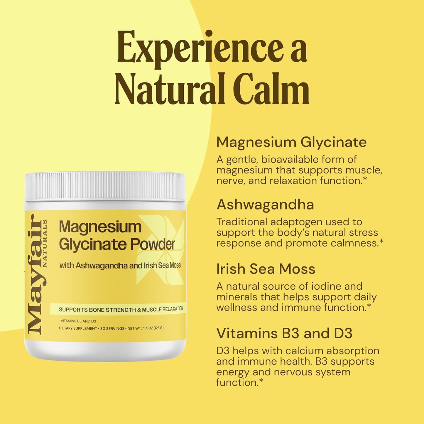Magnesium Glycinate Powder - Pineapple