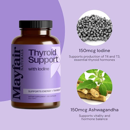 Thyroid Support with Iodine 120 Capsules