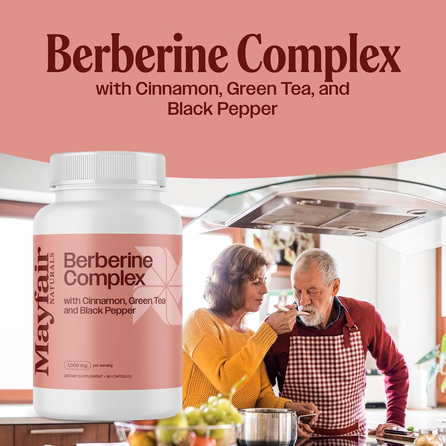 Berberine Complex Capsules - with Cinnamon, Green Tea, and Black Pepper