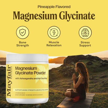 Magnesium Glycinate Powder - Pineapple
